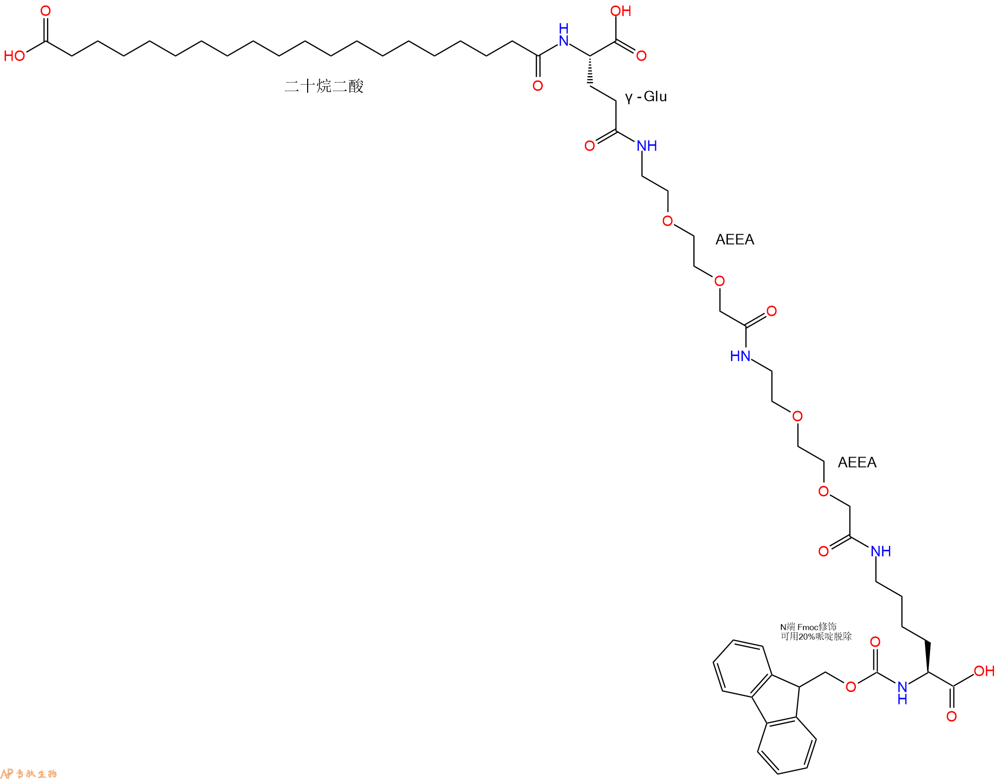 專肽生物產(chǎn)品Fmoc-Lys(替爾泊肽側(cè)鏈)-OH