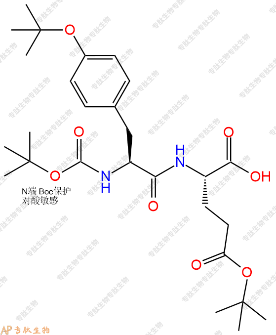 專肽生物產品Boc-Tyr(tBu)-Glu(OtBu)-OH