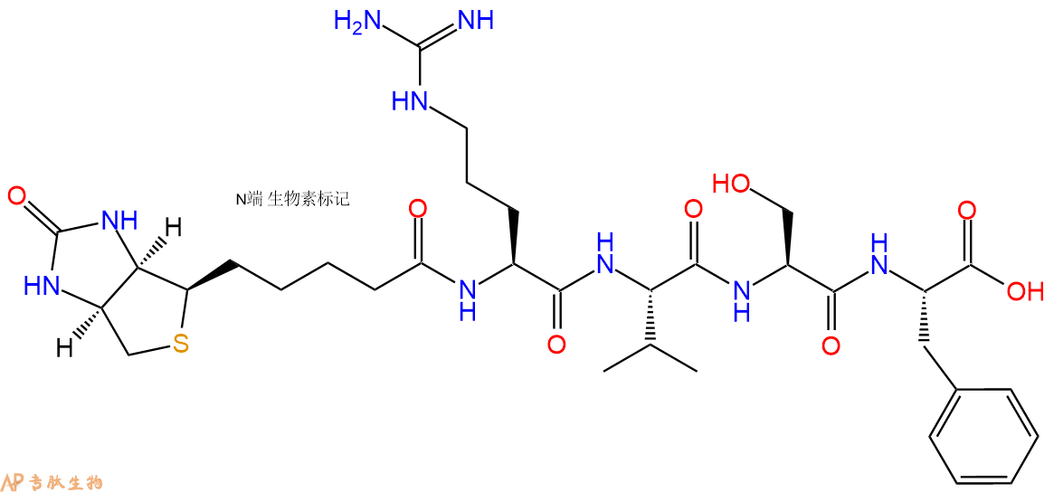 專肽生物產(chǎn)品Biotinyl-Arg-Val-Ser-Phe-OH