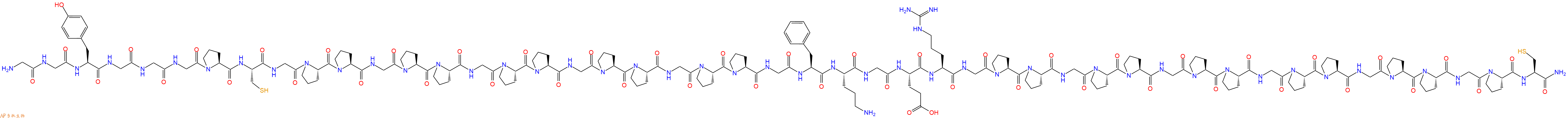 專肽生物產(chǎn)品H2N-Gly-Gly-Tyr-Gly-Gly-Gly-Pro-Cys-Gly-Pro-Pro-Gly-Pro-Pro-Gly-Pro-Pro-Gly-Pro-Pro-Gly-Pro-Pro-Gly-Phe-Orn-Gly-Glu-Arg-Gly-Pro-Pro-Gly-Pro-Pro-Gly-Pro-Pro-Gly-Pro-Pro-Gly-Pro-Pro-Gly-Pro-Cys-NH2