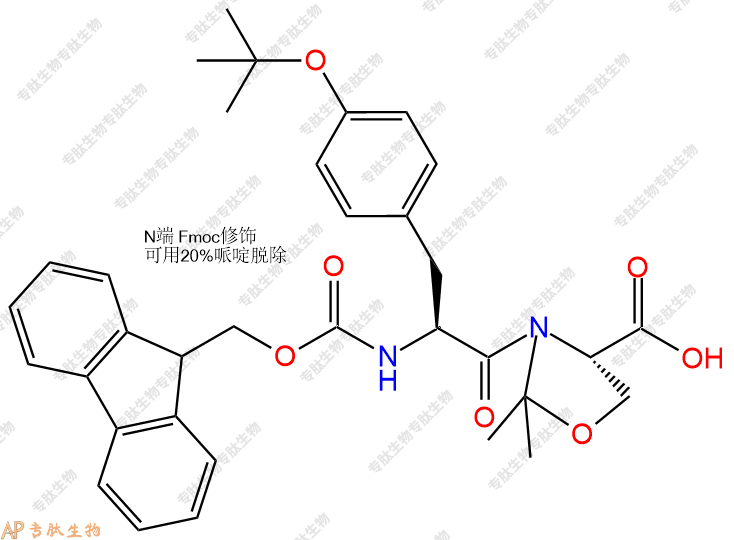 專肽生物產(chǎn)品Fmoc-Tyr(tBu)-Ser(Psi(Me,Me)Pro)-OH878797-09-2