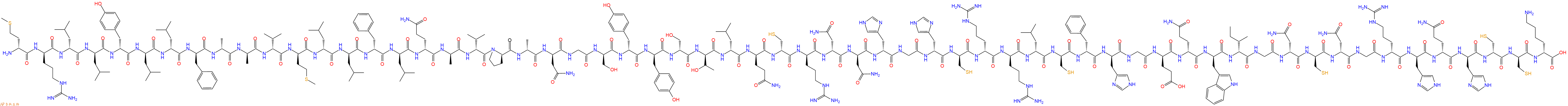 專(zhuān)肽生物產(chǎn)品H2N-DMet-DArg-DLeu-DLeu-DTyr-DLeu-DLeu-DPhe-DAla-DAla-DVal-DMet-DLeu-DLeu-DPhe-DLeu-DGln-DAla-DVal-DPro-DAla-DAsn-Gly-DSer-DTyr-DTyr-DSer-DThr-DLeu-DGln-DCys-DArg-DAsn-DAsn-DHis-Gly-DHis-DCys-DArg-DArg-DLeu-DCys-DPhe-DHis-Gly-DGlu-DGln-DTrp-DIle-Gly-DAsn-D