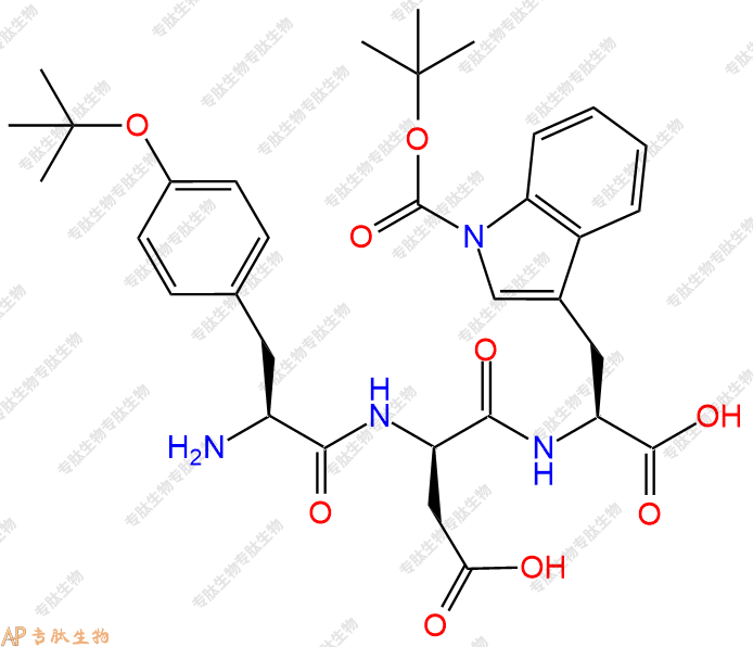 專肽生物產(chǎn)品H2N-Tyr(tBu)-DAsp-Trp(Boc)-OH