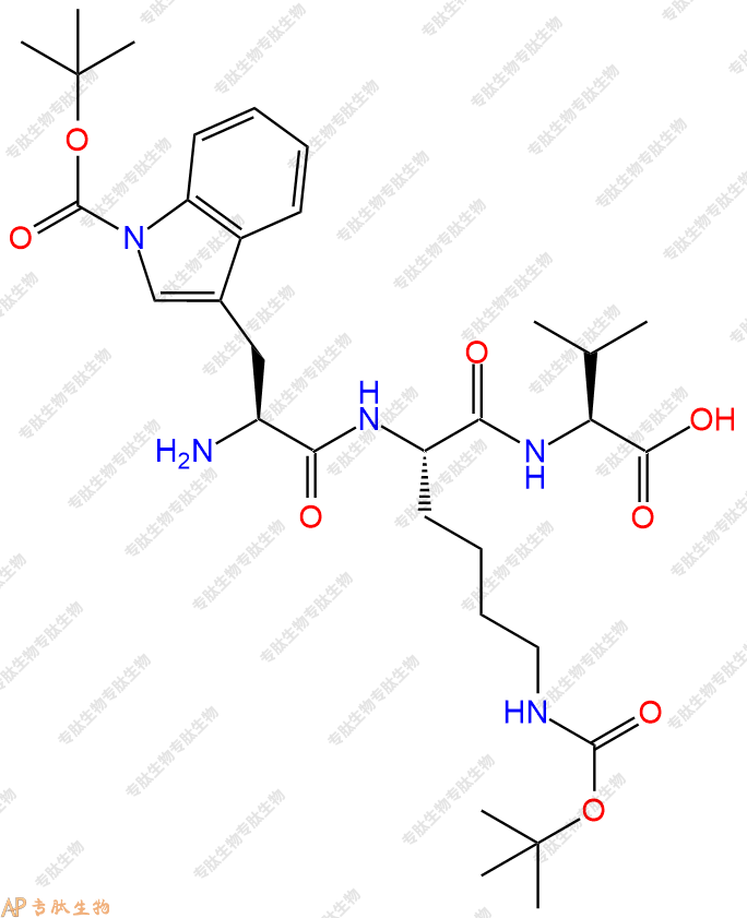 專肽生物產(chǎn)品H2N-Trp(Boc)-Lys(Boc)-Val-OH