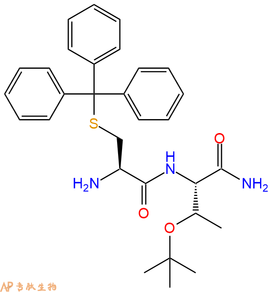 專(zhuān)肽生物產(chǎn)品H2N-Cys(Trt)-Thr(tBu)-CONH2